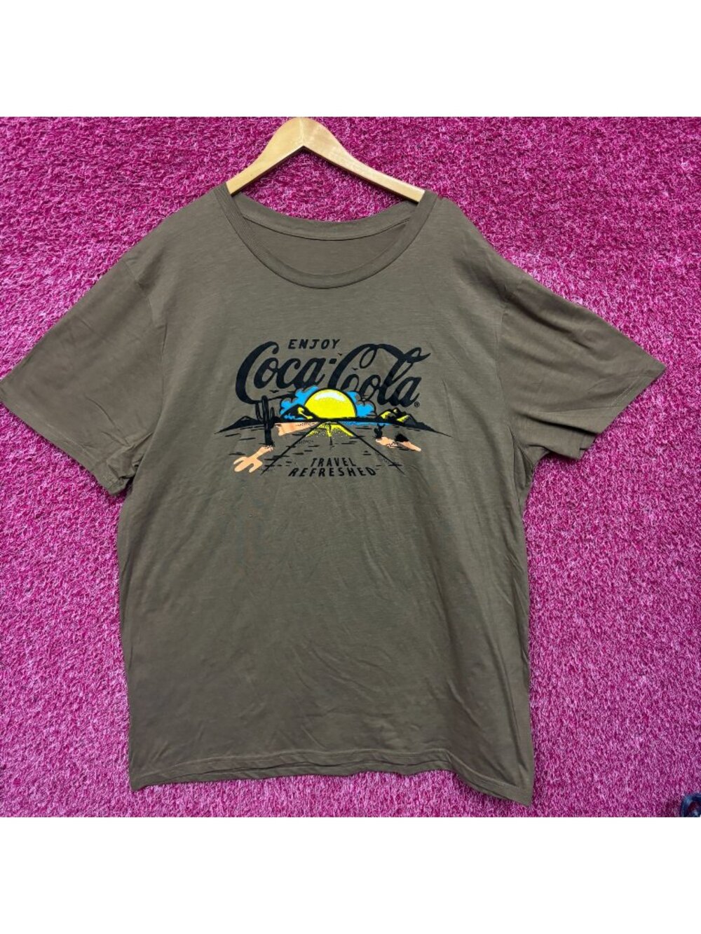 Coca-Cola Travel Refreshed Sunset T-shirt Size 3XLT
